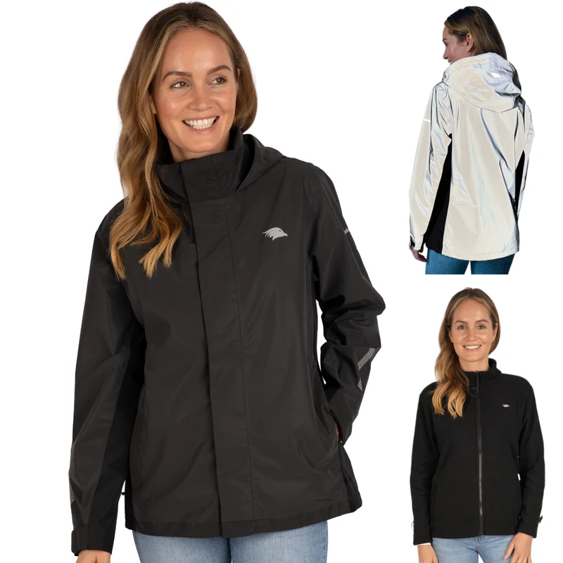 3in1 Smart Jacket - 100% reflektierend & wasserdicht mit Fleece Zipp-In - B-Ware
