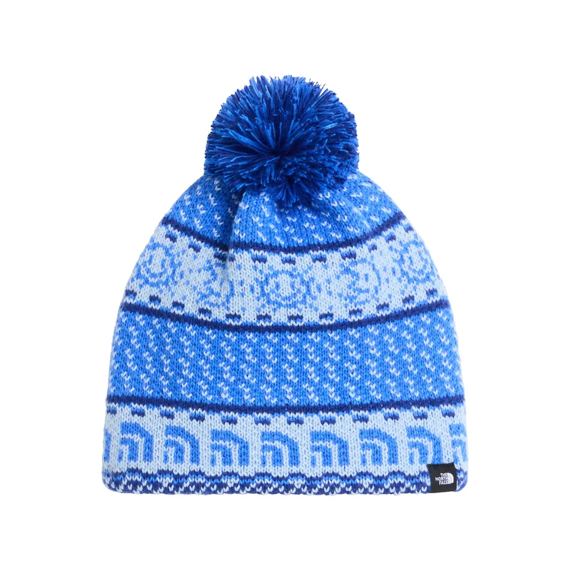 The North Face Kinder Cabin Ski Tuke Bommelmütze - Knallblau