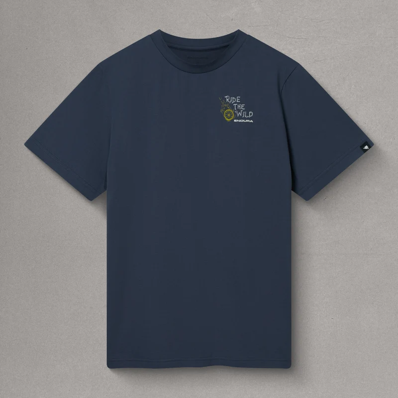 Unisex Ride The Wild Graphic Tee - Carbon Grey