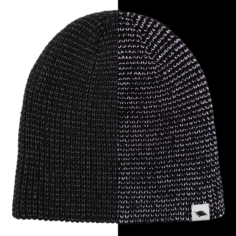 Reflective Beanie - Strickmütze mit reflektierendem Garn