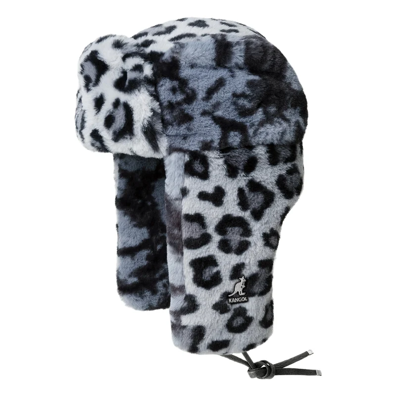 Kangol Wild Fliegermütze aus Kunstfell - Grau