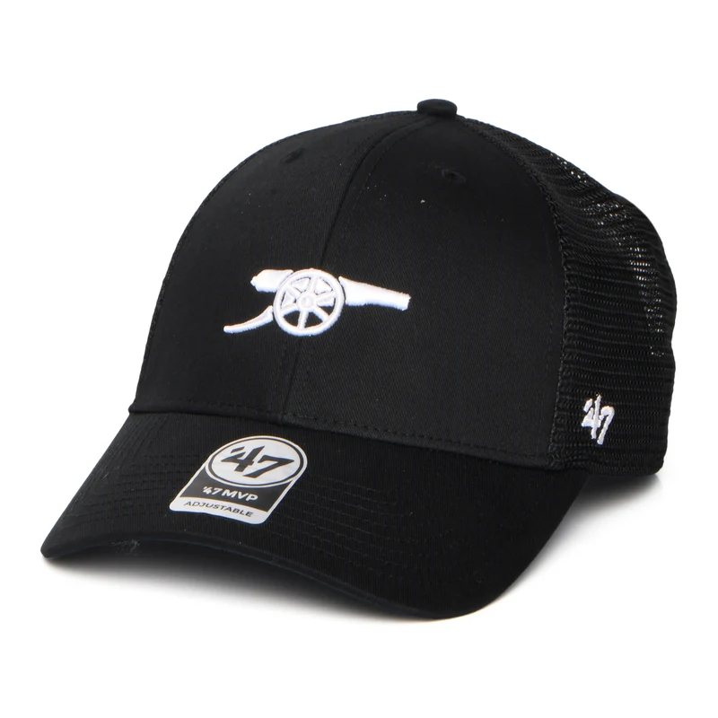 47 Brand Arsenal FC Trucker Cap - Branson MVP Gunners - Schwarz-Weiß