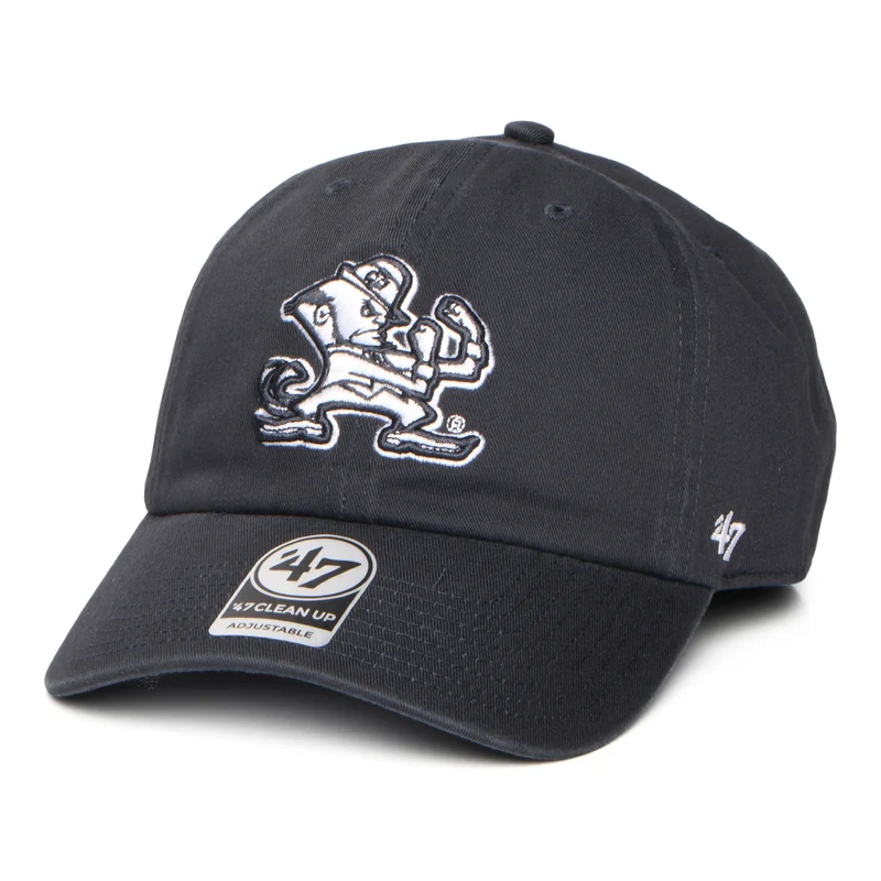 47 Brand Notre Dame Fighting Baseball Cap - NCAA Clean Up - Verwaschenes Marineblau