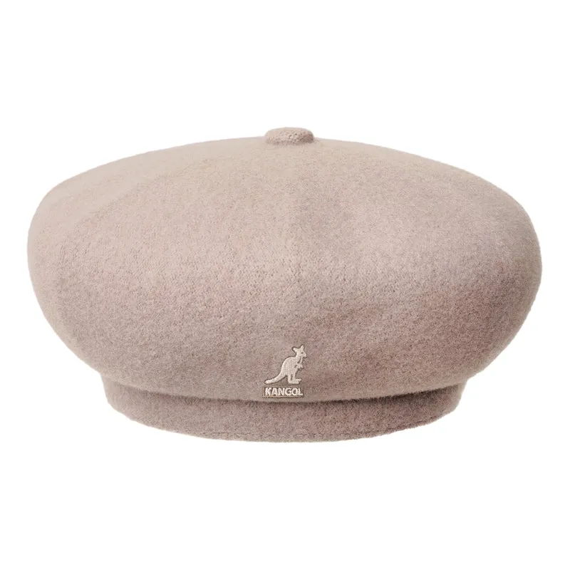 Kangol Jax Baskenmütze aus Wolle - Taupe