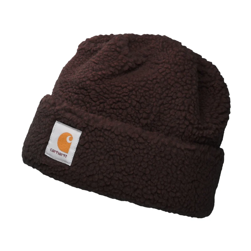 Carhartt WIP Prentis Pile Fleece Beanie Mütze - Schokolade