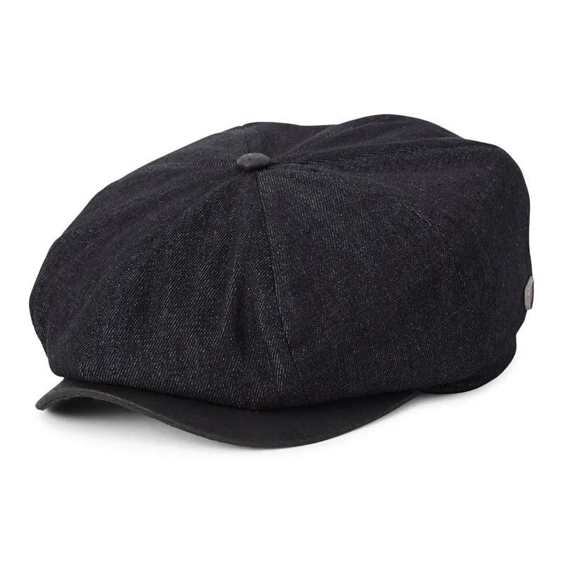 Brixton Brood Flannel Baggy Ballonmütze - Schwarzes Denim-Schwarz