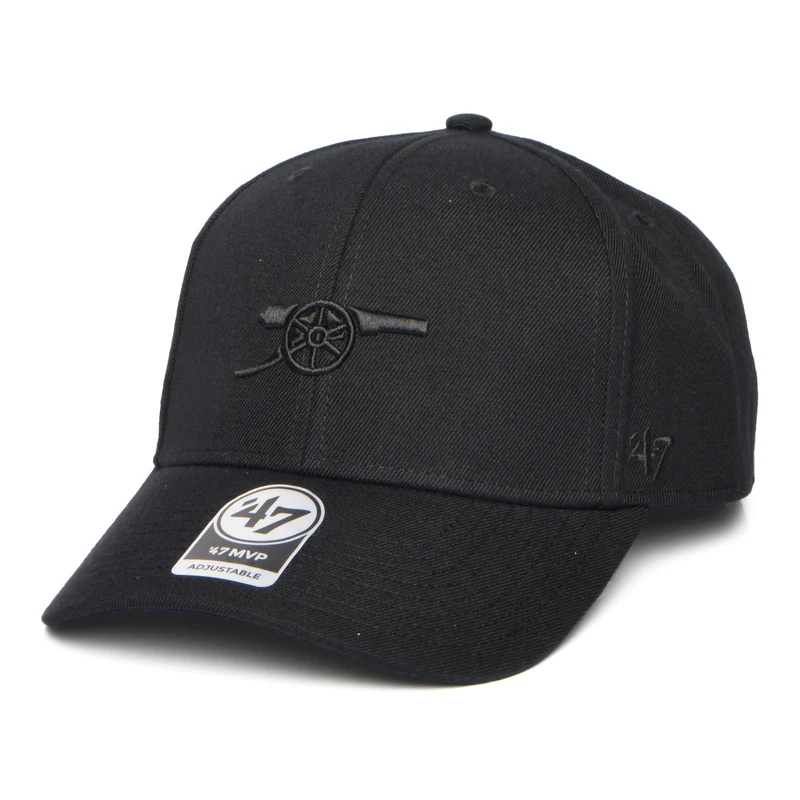 47 Brand Arsenal FC Snapback Cap - Gunners MVP - Schwarz auf Schwarz