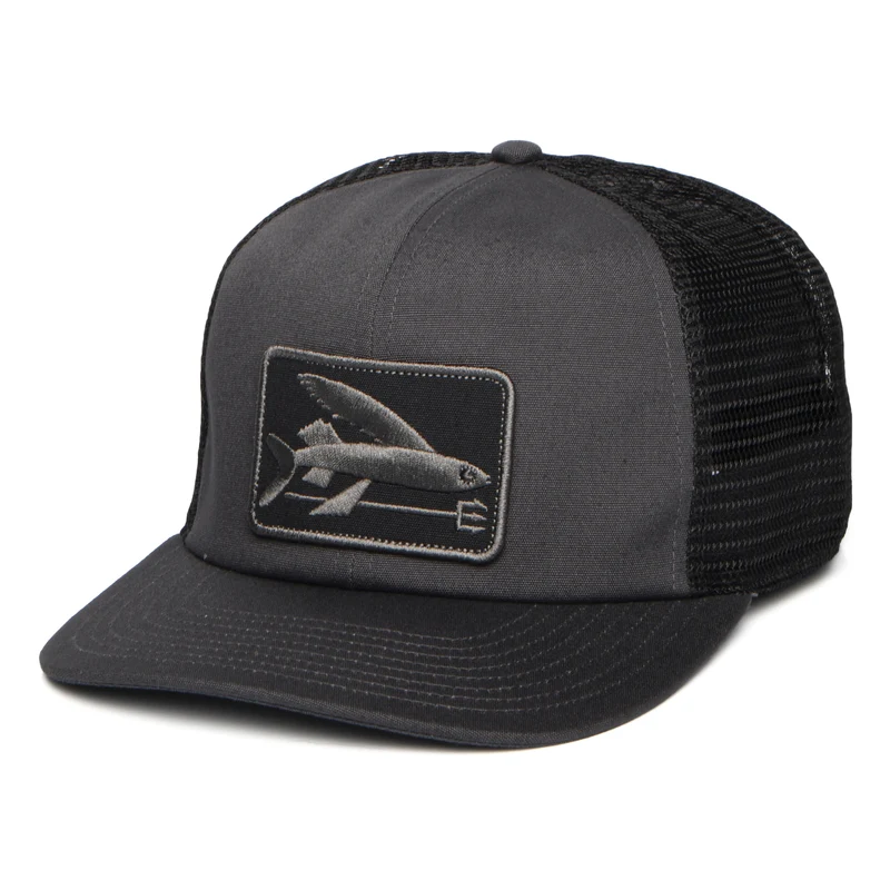 Patagonia Flying Fish Relaxed Trucker Cap - Tintenschwarz