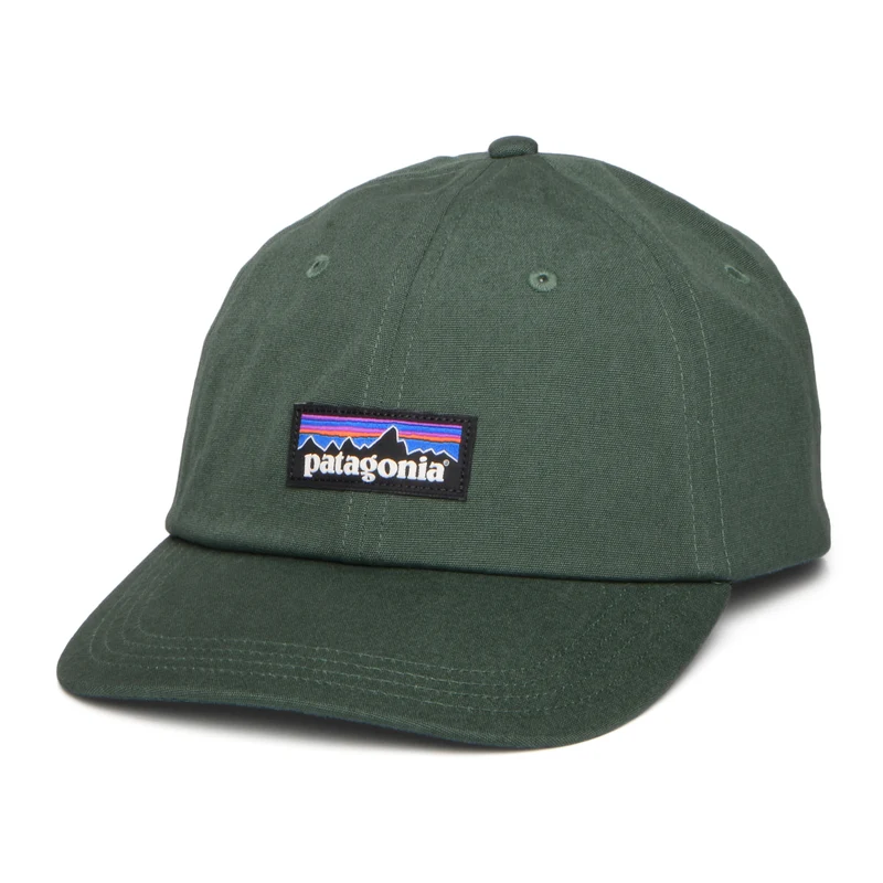 Patagonia P-6 Label Trad Baseball Cap aus organischer Baumwolle - Kieferngrün