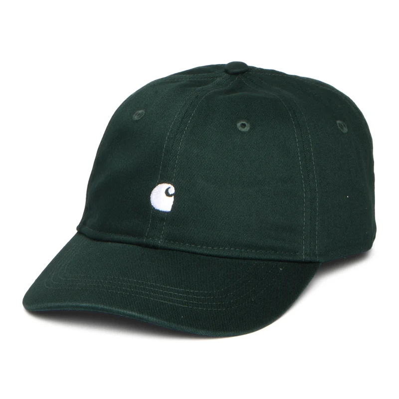Carhartt WIP Madison Logo Baseball Cap - Dunkles Moos-Weiß