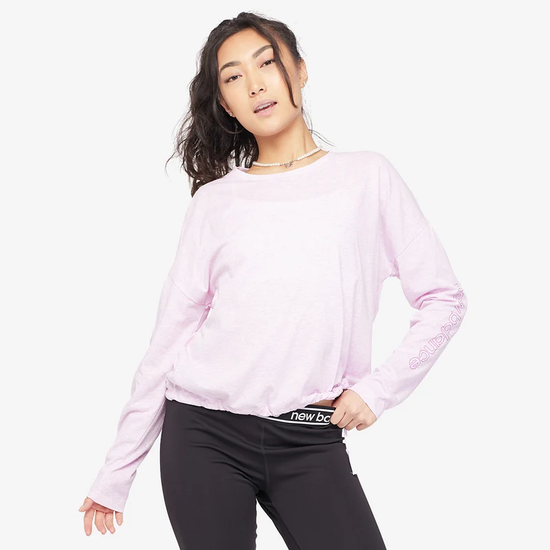 New Balance Damen Heather Tech Langarm