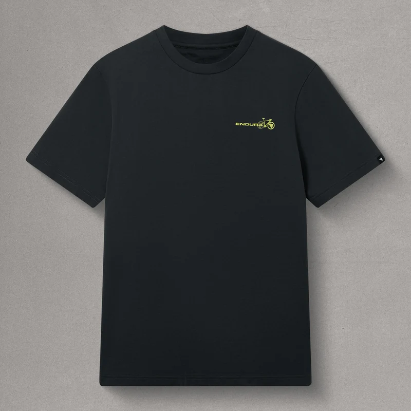 Unisex Pedal Power Graphic Tee - Carbon Grey