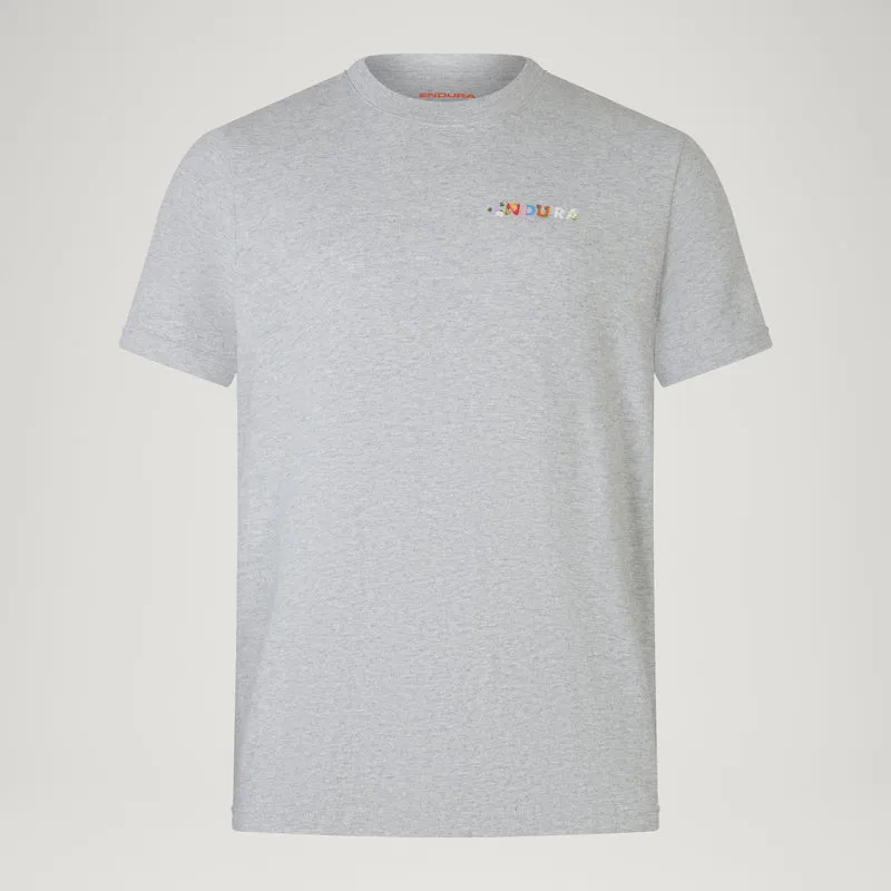 Unisex Ltd Wildflowers Graphic Tee - Grey