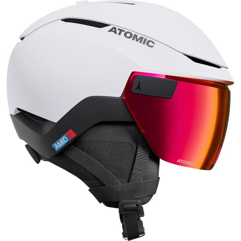 Atomic Herren Skihelme Revent GT AMID Visor HD White/Black