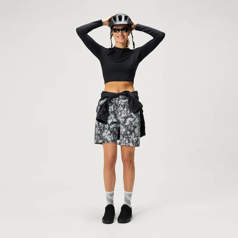 Women's SulTrac L/S Crop Tee - Moonless Night