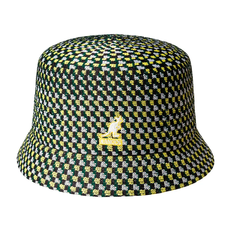 Kangol Geo Board Bin Tropic Fischerhut - Grün-Gelb