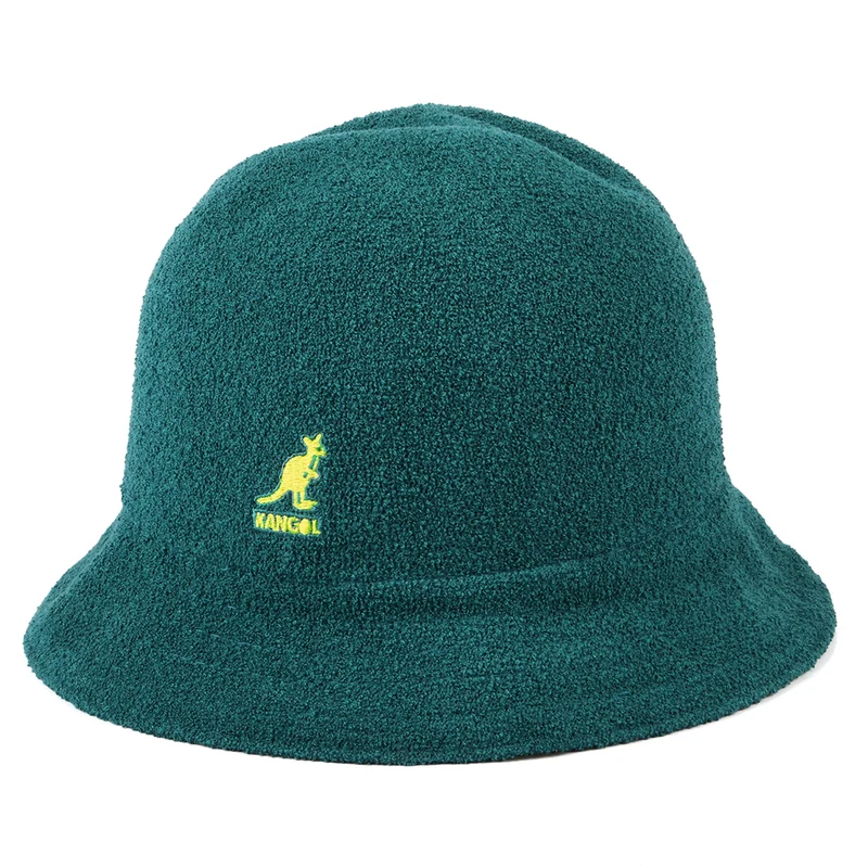 Kangol Flip It Wendbarer Casual Fischerhut - Petrol-Limettengrün