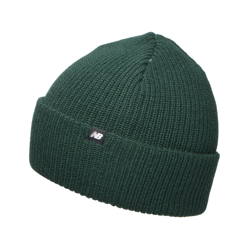 New Balance Fisherman Beanie Mütze im Rippenstrick - Waldgrün