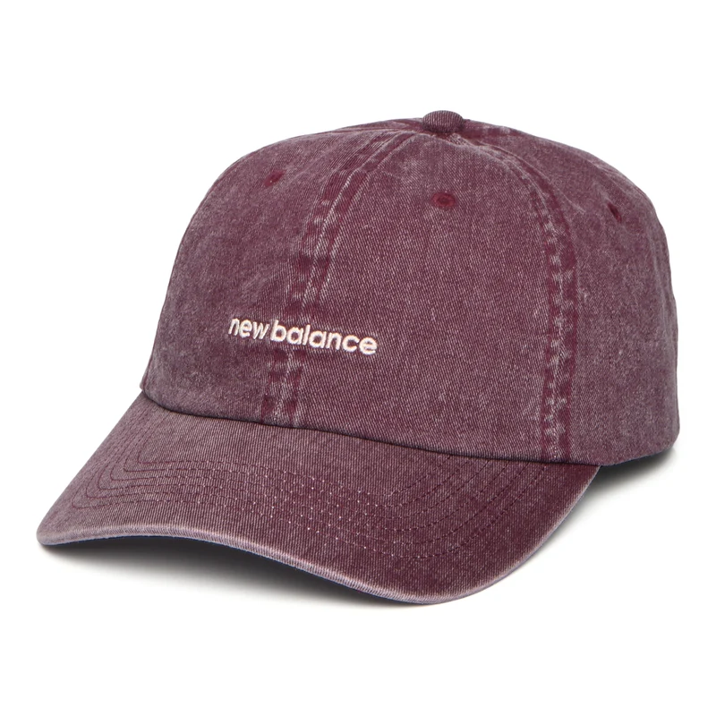 New Balance Linear Logo Baseball Cap - Weinrot
