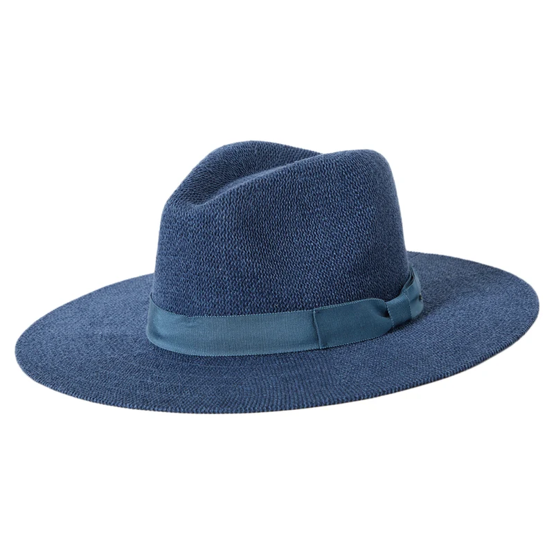 Brixton Lyons Gestrickt Knautschbarer Fedora Hut - Dunkelblau