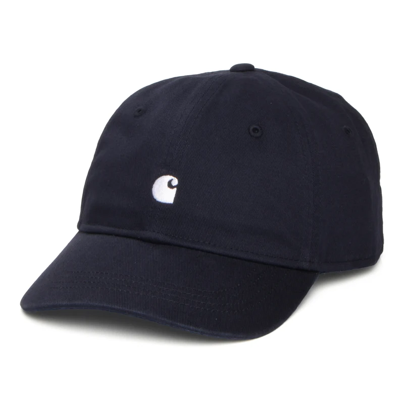 Carhartt WIP Madison Logo Baseball Cap - Dunkles Marineblau-Weiß
