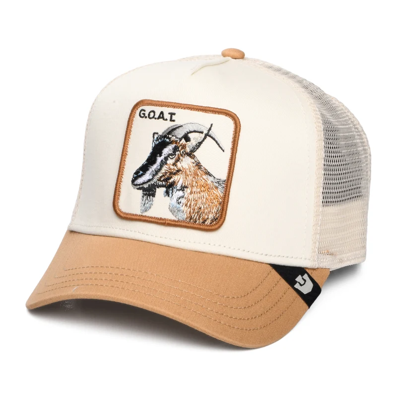 Goorin Goat Trucker Cap - Cremefarben-Hellbraun