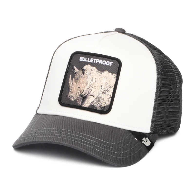 Goorin Bulletproof Trucker Cap - Weiß-Grau
