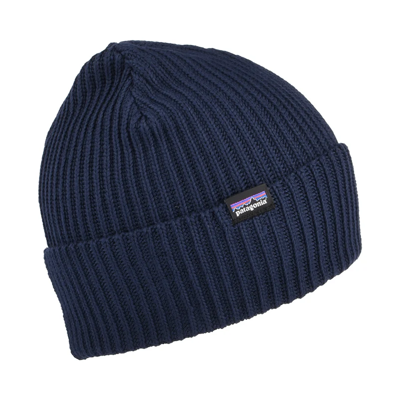 Patagonia Fishermans gerollt Beanie Mütze - Marineblau