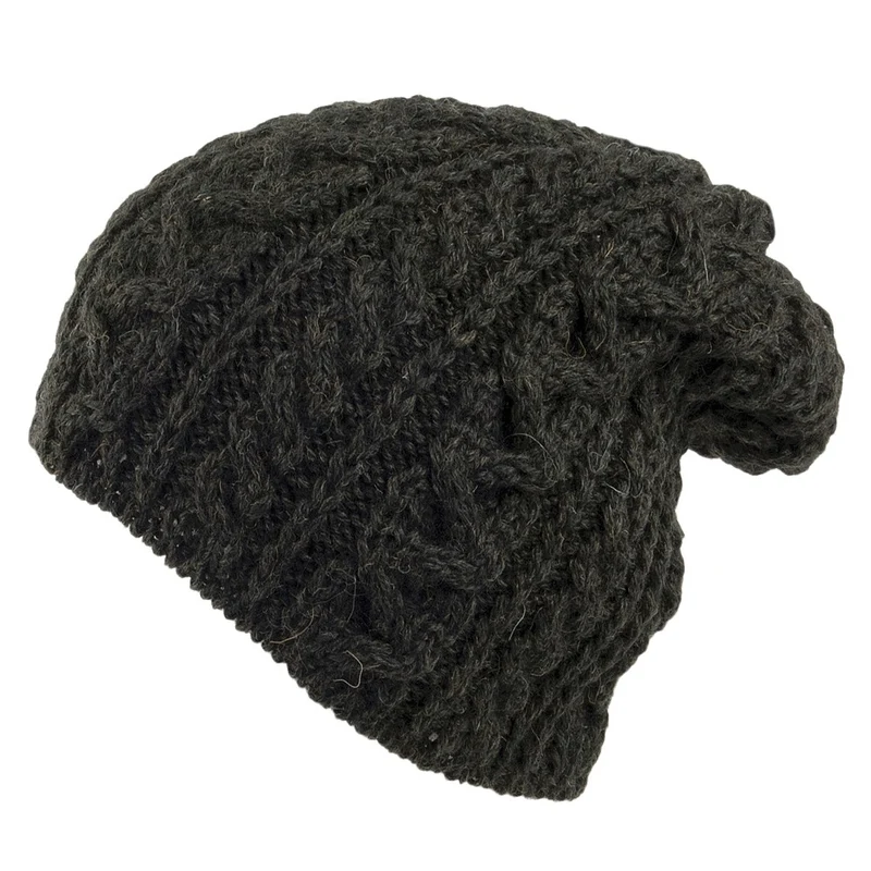 Highland 2000 Übergroße Beanie Mütze aus Englischer Wolle - Lodenstoff
