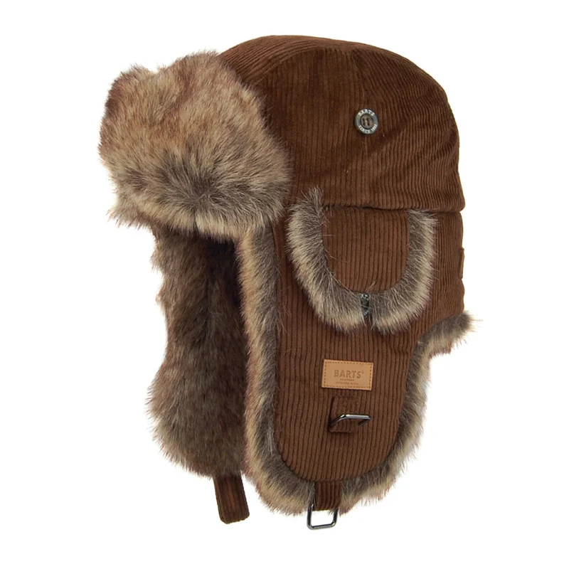 Barts Rib Bomber Kord Fliegermütze - Braun