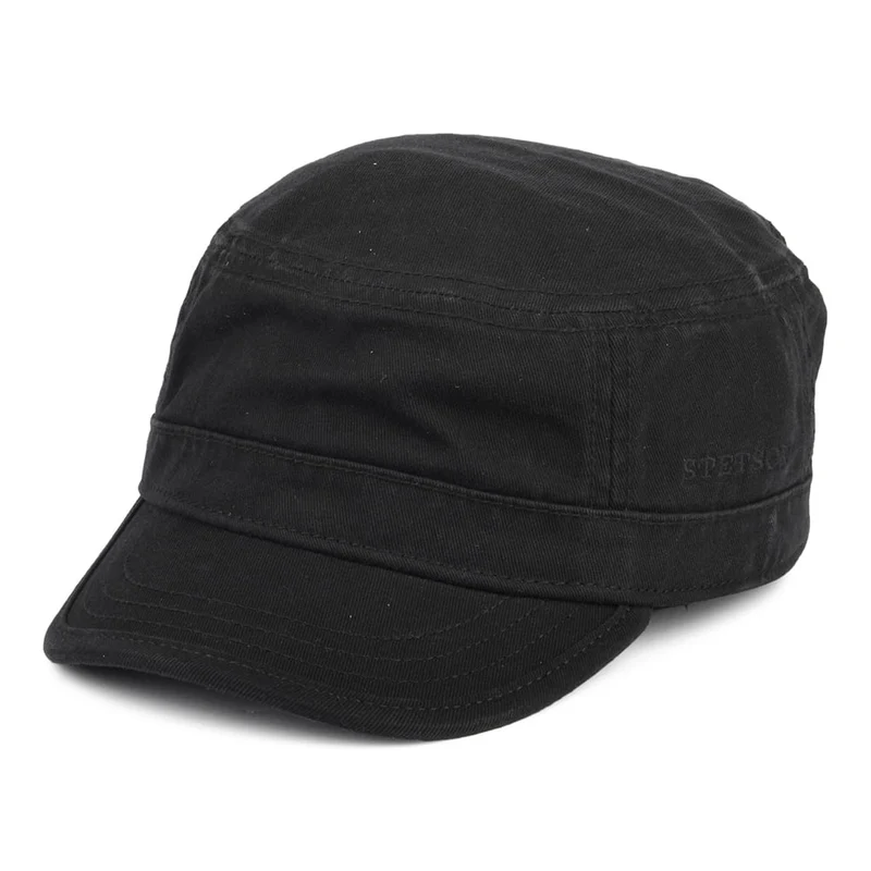 Stetson Feldmütze aus Baumwolle - Schwarz
