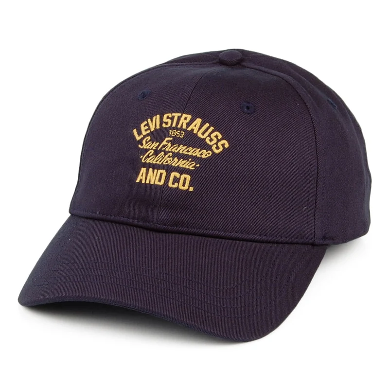 Levi's New Graphic Baseball Cap - Marineblaues Etikett ohne Aufschrift