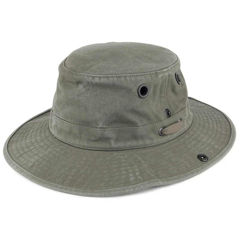 Tilley T3 Wanderer Packbarer Sonnenhut - Waldgrün
