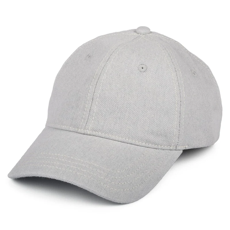 Levi's Recycled Denim Baseball Cap mit leerem Etikett - Hellblau