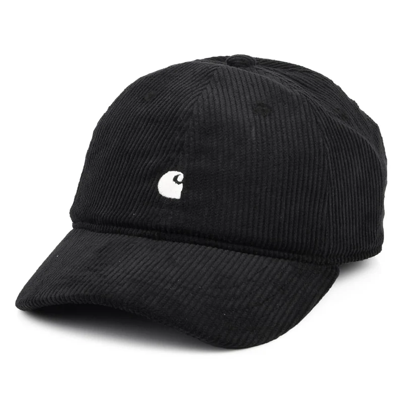 Carhartt WIP Harlem Kord Baseball Cap - Schwarz