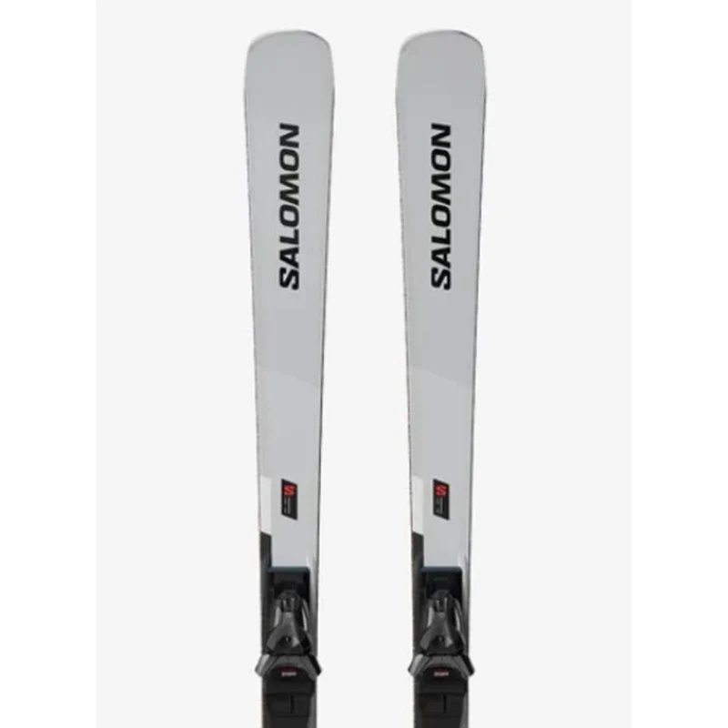 Salomon S / MAX 12 (AND MI12) Pisten-Ski-Set, Unisex Silver Met. / Black / White