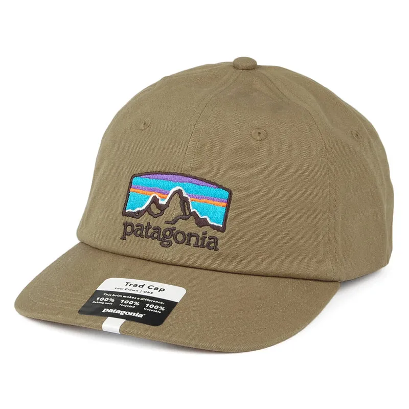 Patagonia Fitz Roy Horizons Trad Baseball Cap aus organischer Baumwolle - Braun