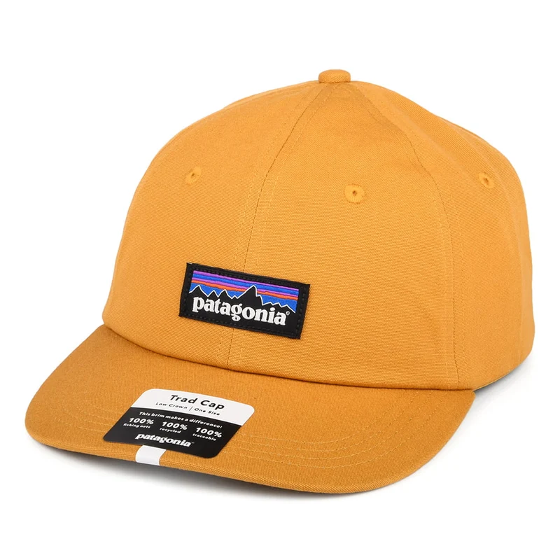 Patagonia P-6 Label Trad Baseball Cap aus organischer Baumwolle - Senfgelb