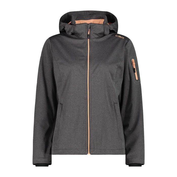 CMP WOMAN JACKET ZIP HOOD leichte Softshelljacke Damen