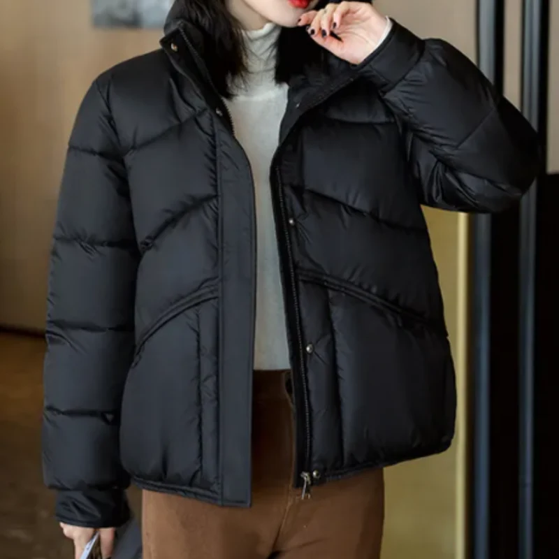 Wintertrendige warme Pufferjacke für Damen - Mila
