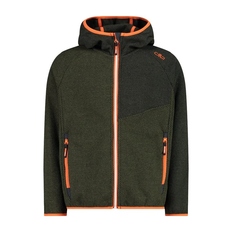 CMP Boy Jacket Fix Hood kaki-oil green