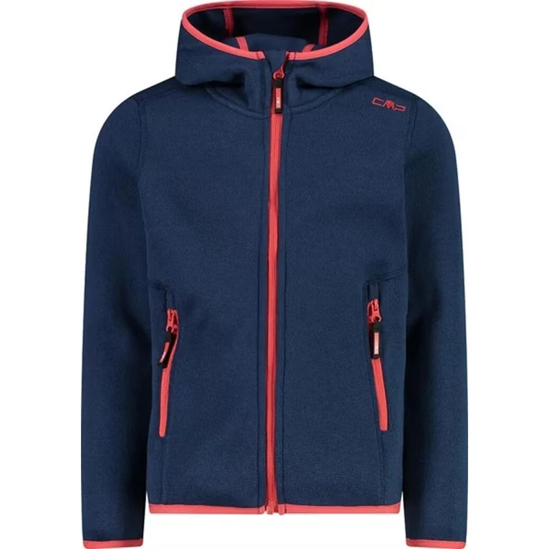 CMP Girl Jacket Fix Hood Fleecejacke blue ink