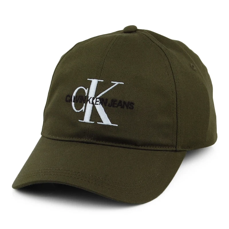 Calvin Klein Jeans Monogram Baseball Cap - Olivgrün