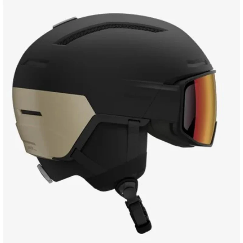 Salomon Driver Pro Sigma Photo Mips Unisex-Helm Black / Light Bronze Met.