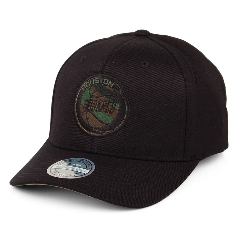 Mitchell & Ness Houston Rockets Snapback Cap - Camo Logo - Schwarz