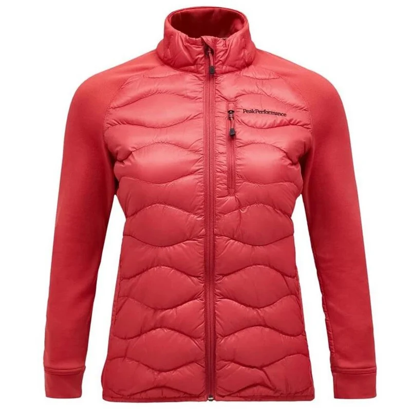Peak Performance W Helium Down Hybrid Jacket softer red Damen Daunenjacke