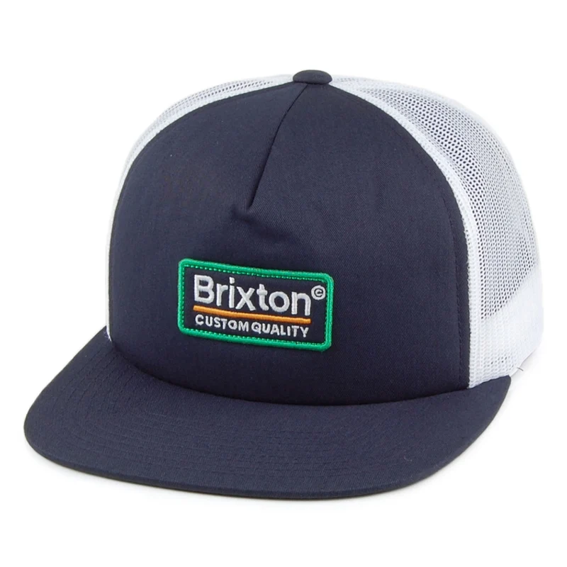 Brixton Palmer MP Mesh Trucker Cap - Blau-Weiß