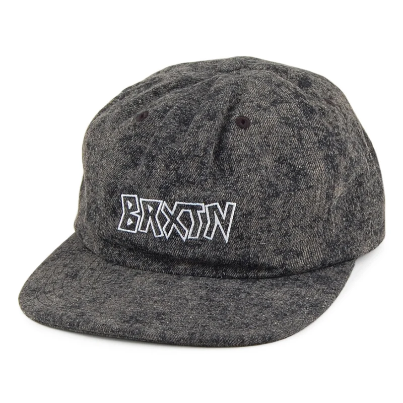 Brixton Simmons Unstrukturierte Snapback Cap - Verwaschenes Schwarz