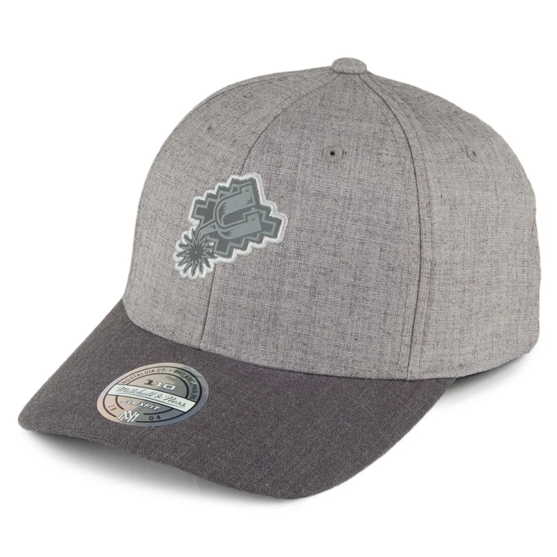 Mitchell & Ness San Antonio Spurs Snapback Cap - Beam 110 - Grau