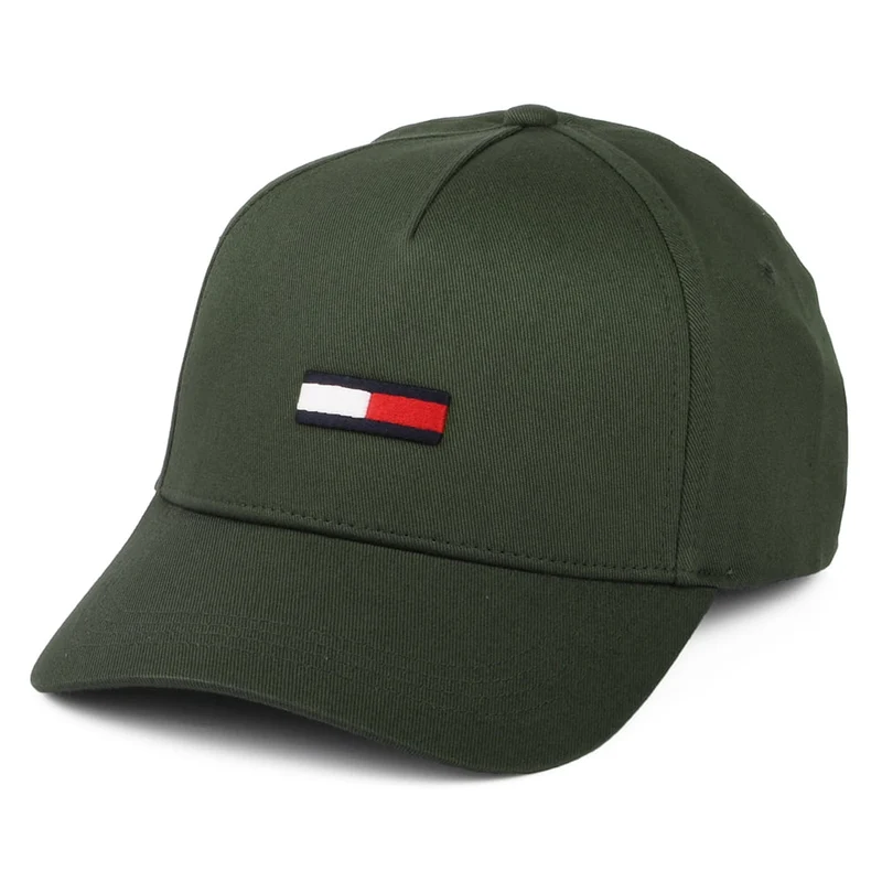 Tommy Hilfiger TJM Flag Baseball Cap - Dunkelolivgrün
